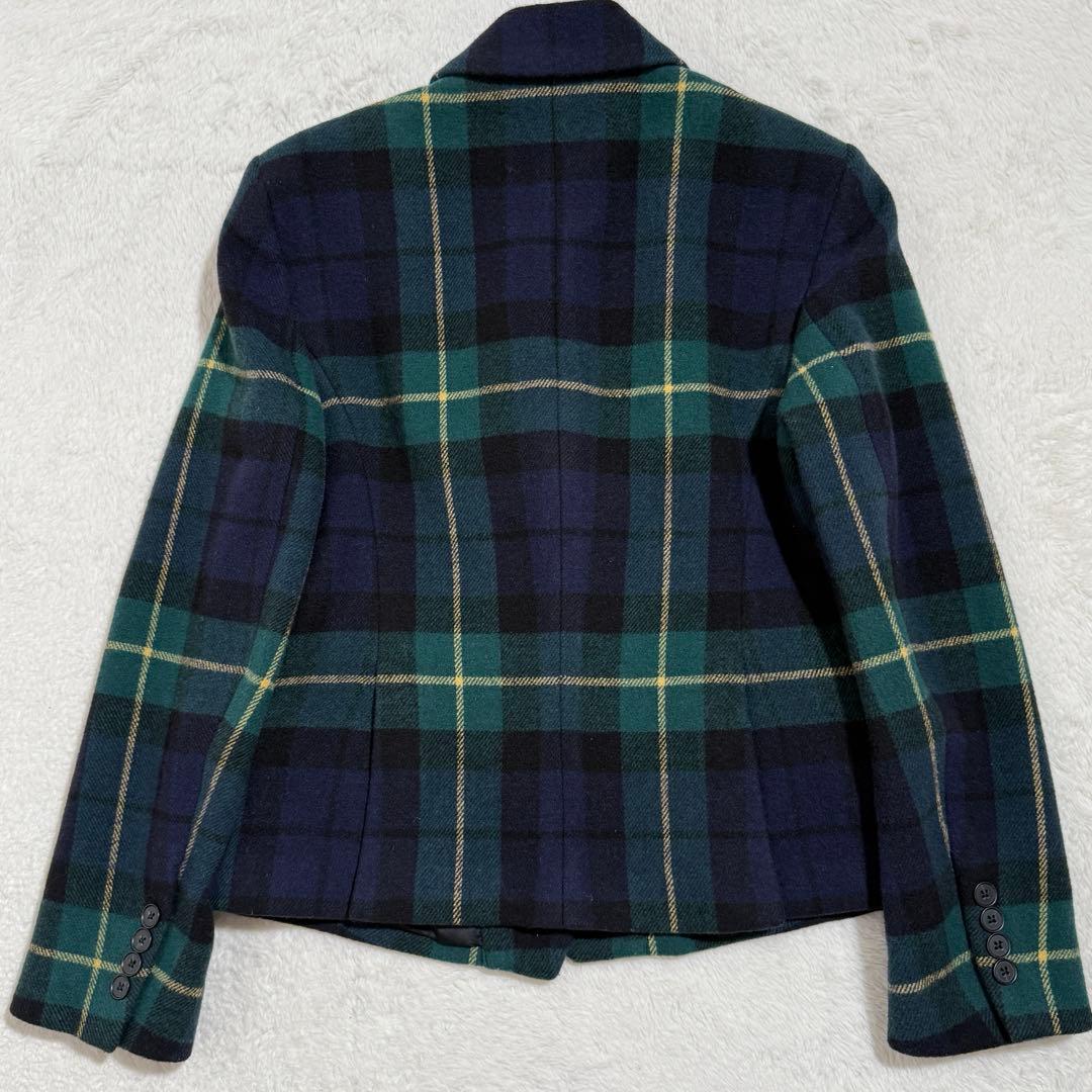 美品　ポロラルフローレン　ジャケット　チェック　グリーン　人気　M