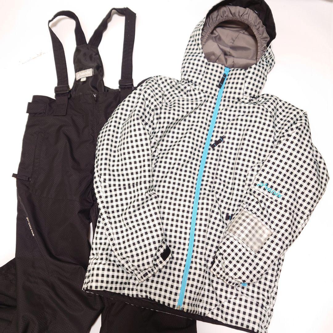 phenix フェニックス スキーウェア スノボ 上下 170 黒白チェック