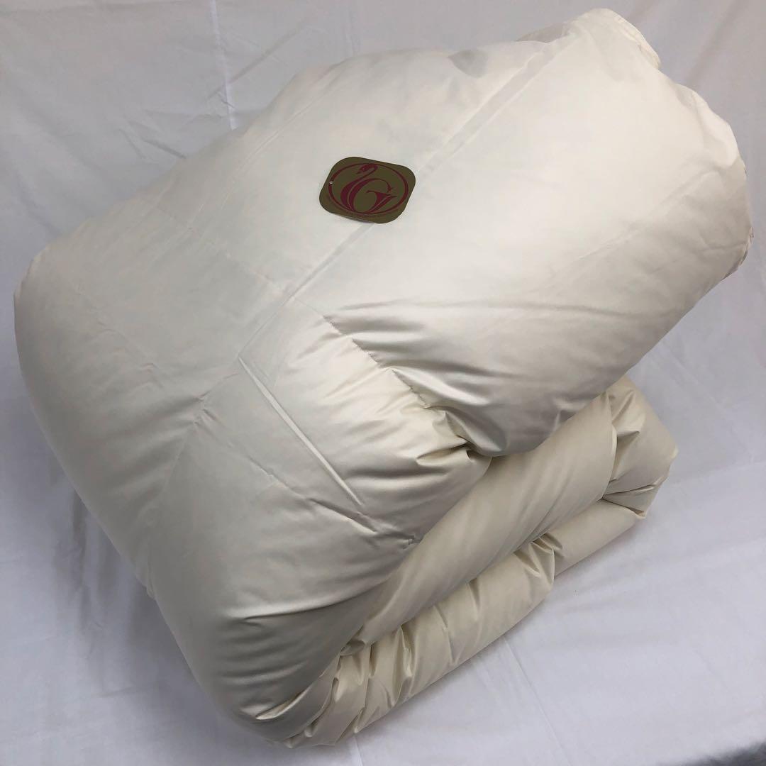 羽毛布団 シングル ニューゴールド 生成り 日本製 150×210cm 特別価格