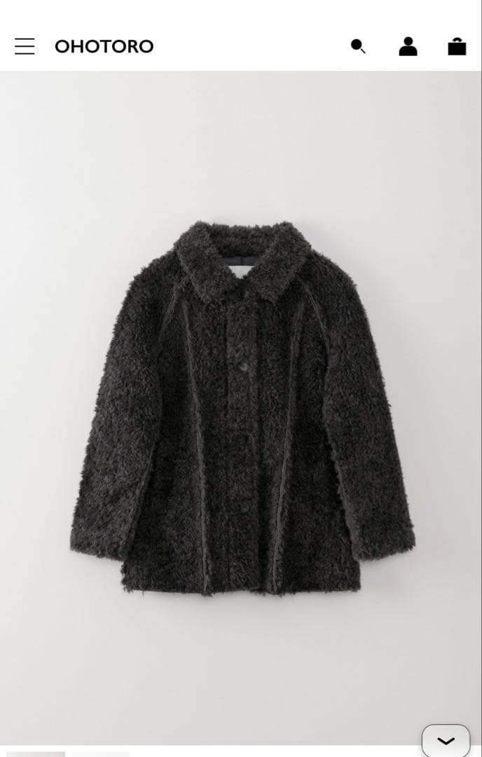 ジャケット・アウター OHOTORO Molo Mustang Coat Charcoal