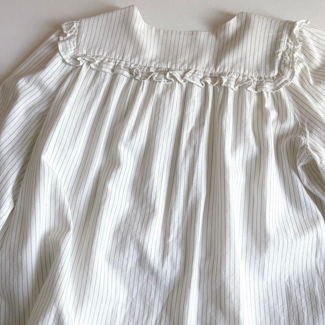 ボンポワン　Bonpoint フリル　ブラウス　14A