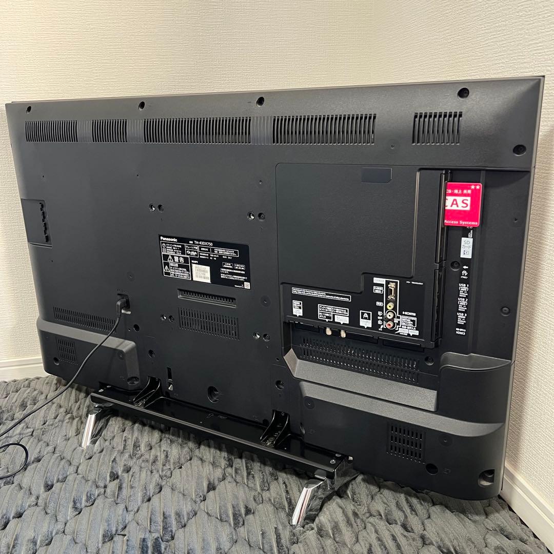 【美品】パナソニック4K液晶テレビ TH-43DX750