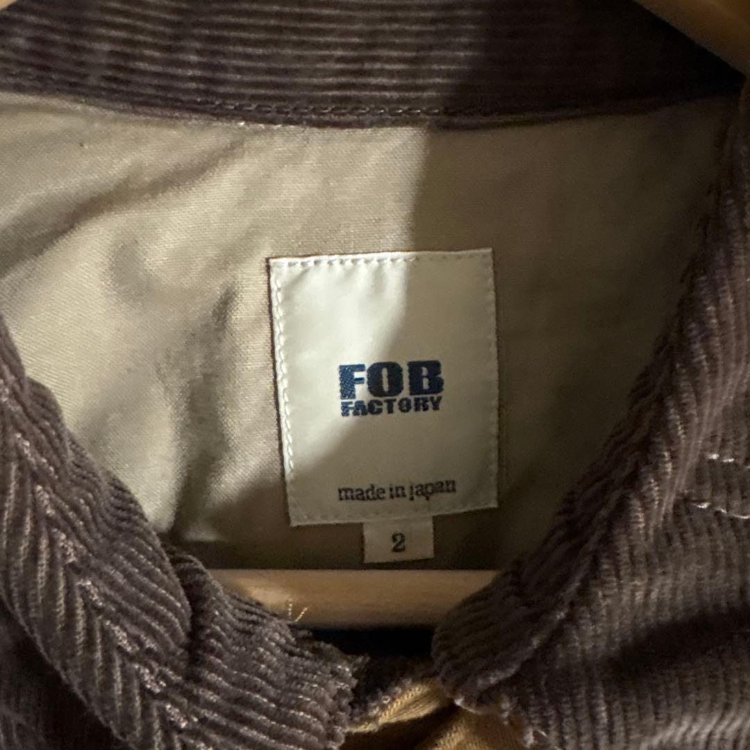 FOB FACTORY F2361 ライディングジャケット モールスキン　カーキ