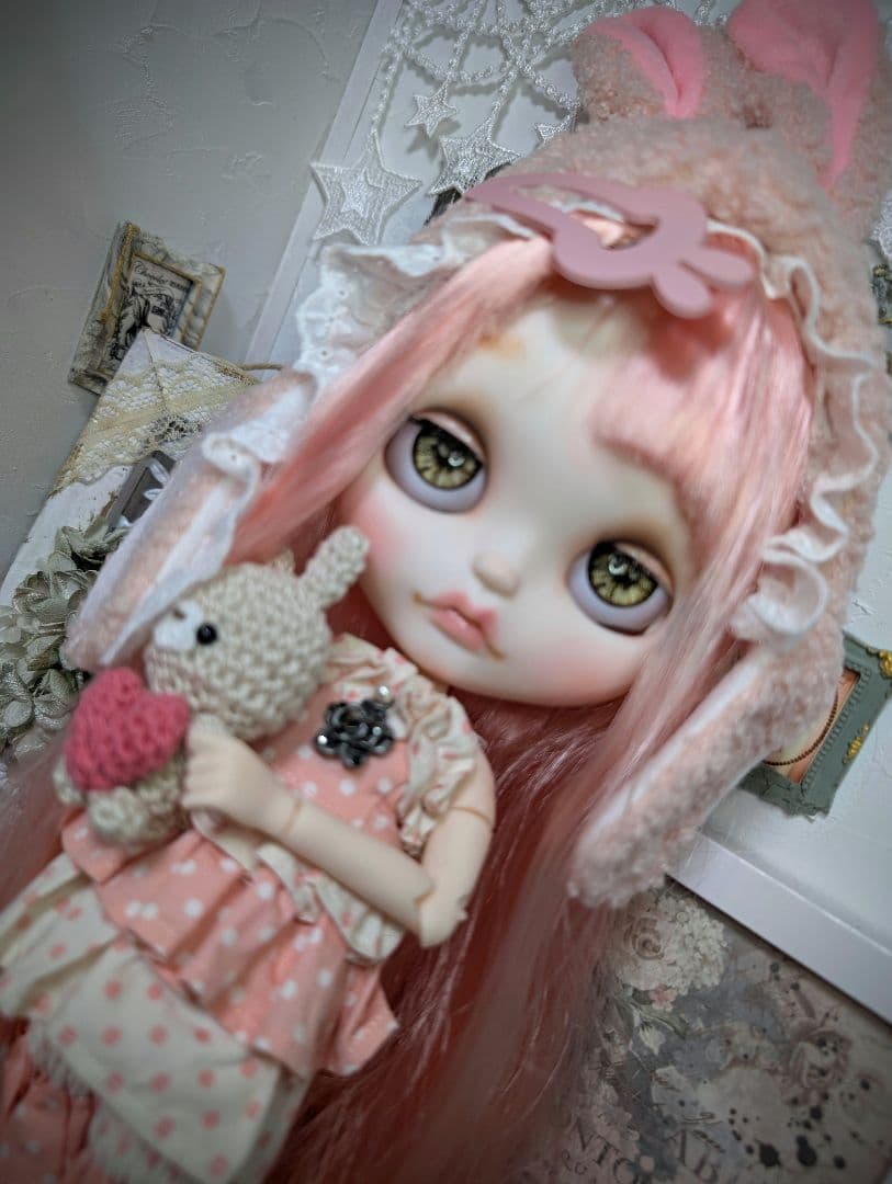 アイシードール❁︎カスタム❁︎pink・rabbit