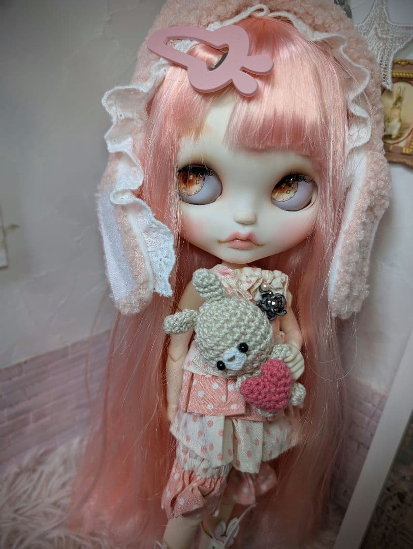 アイシードール❁︎カスタム❁︎pink・rabbit