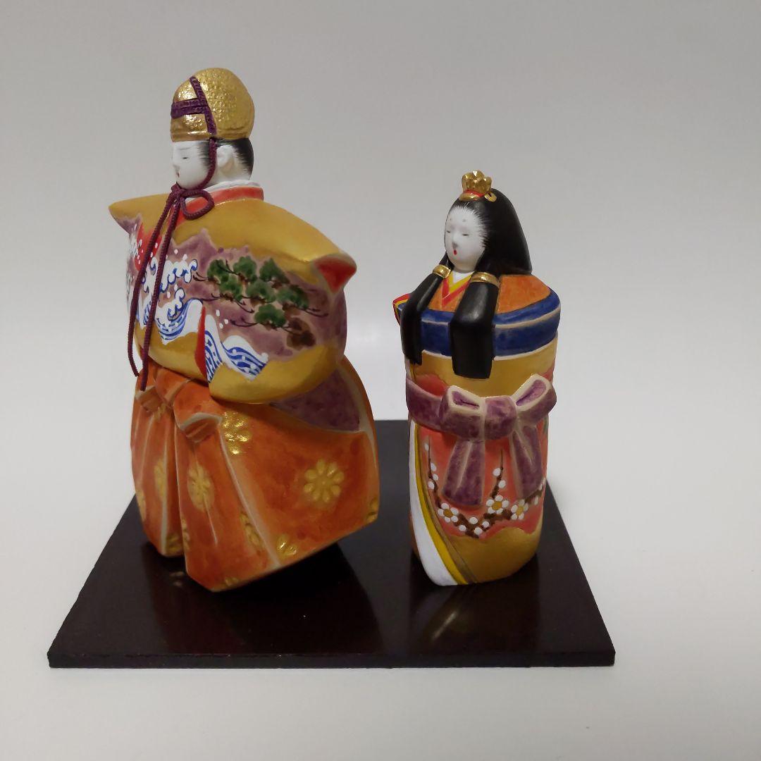 雛人形 佐藤好昭作 筑前博多人形 古典立雛 木箱付