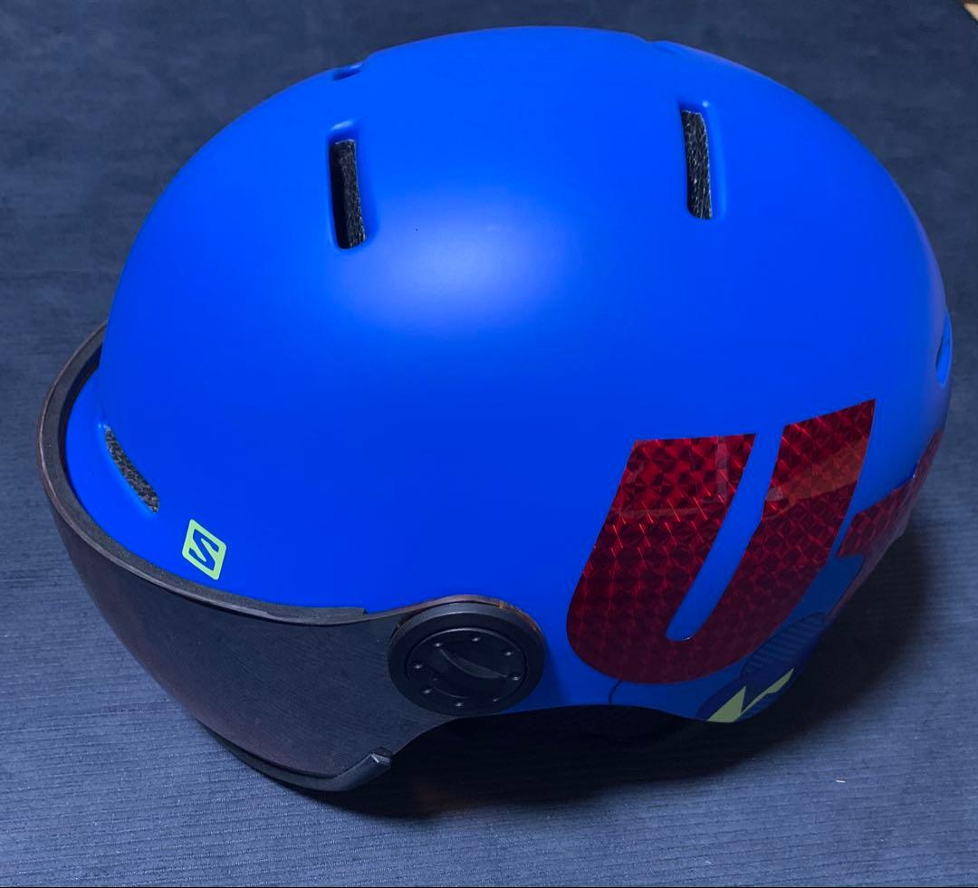 SALOMON ヘルメット キッズS（49〜53cm）使用数回／モリスポ袋付