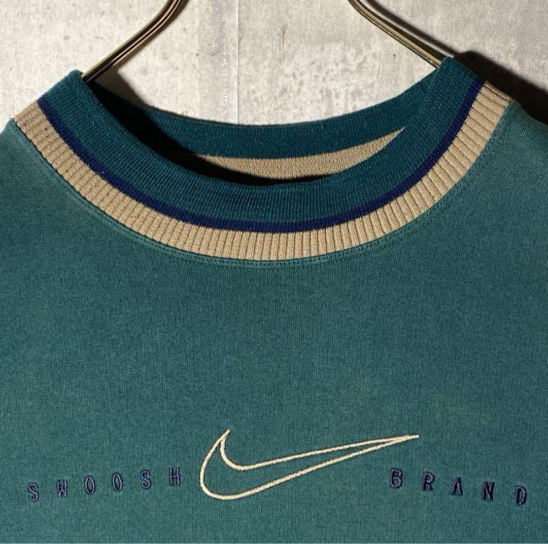 【希少品】ナイキ　スウェットトレーナー　スウォッシュ刺繍 90’s　XL