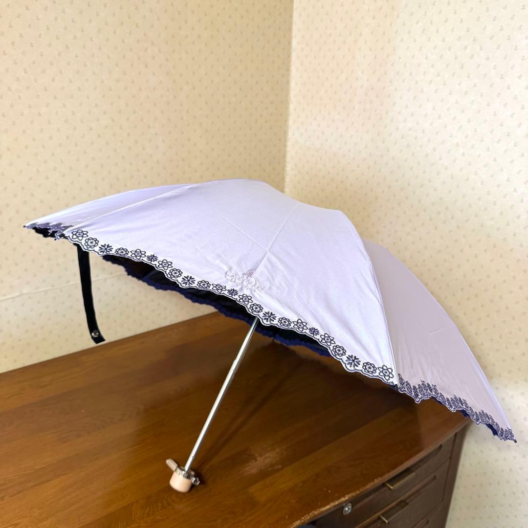 ★新品★ランバンコレクション　晴雨兼用　折りたたみ　日傘　１級遮光　開きやすい