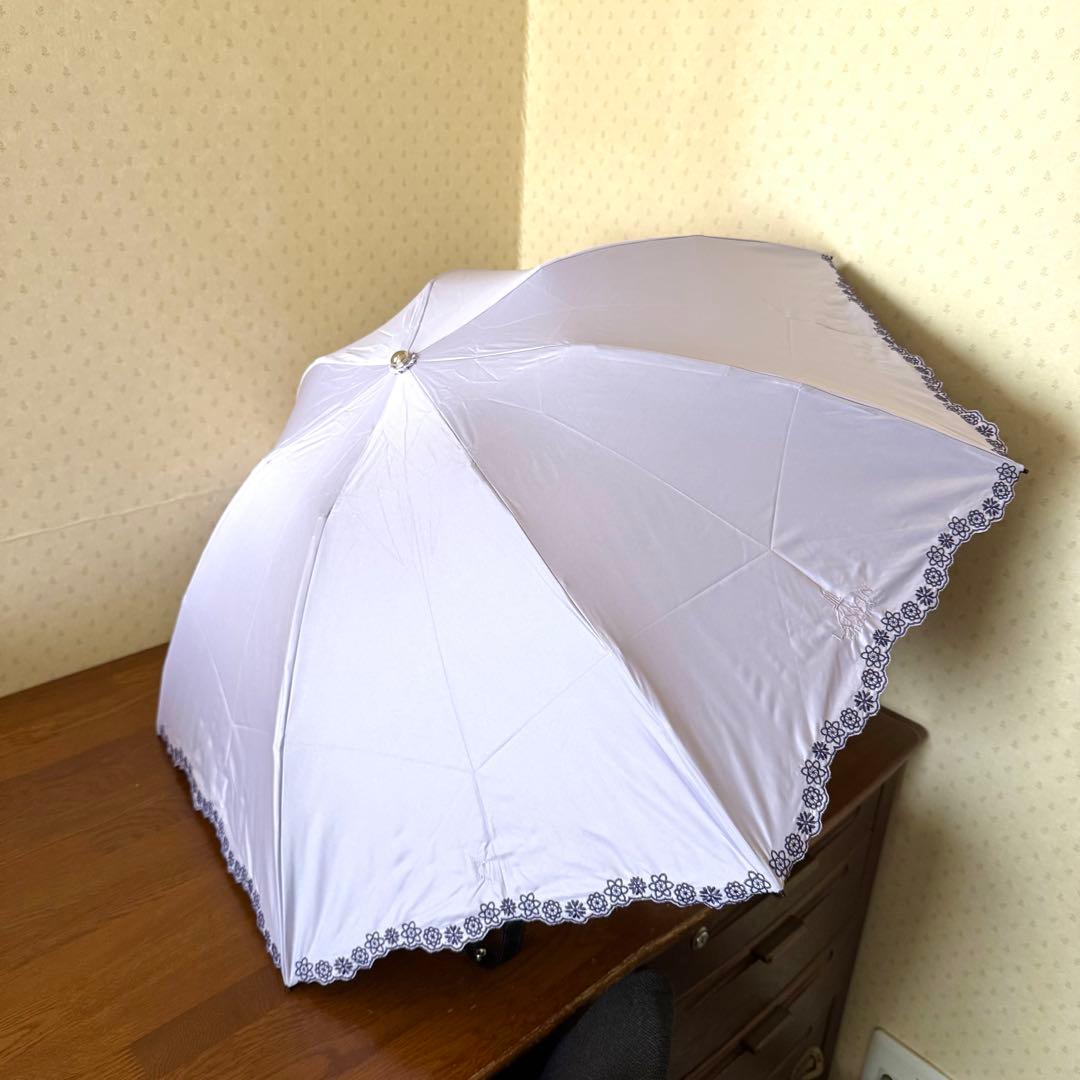 ★新品★ランバンコレクション　晴雨兼用　折りたたみ　日傘　１級遮光　開きやすい