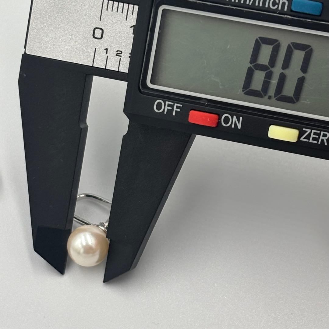 干渉色◎✨大珠8.5mm あこやパールネックレス オールノット仕上　イヤリング付