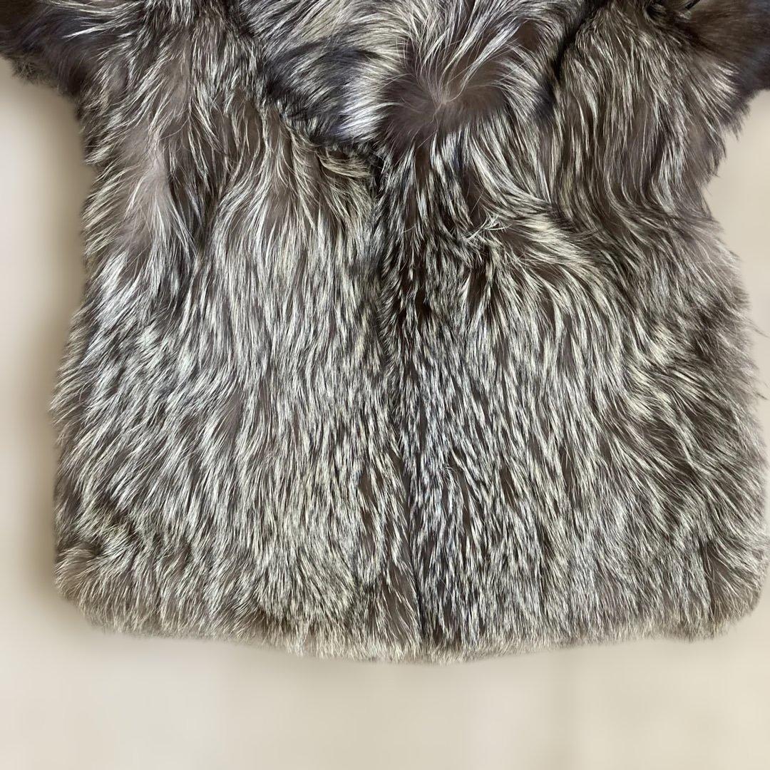 シルバーフォックス ハーフコート 毛皮 11号