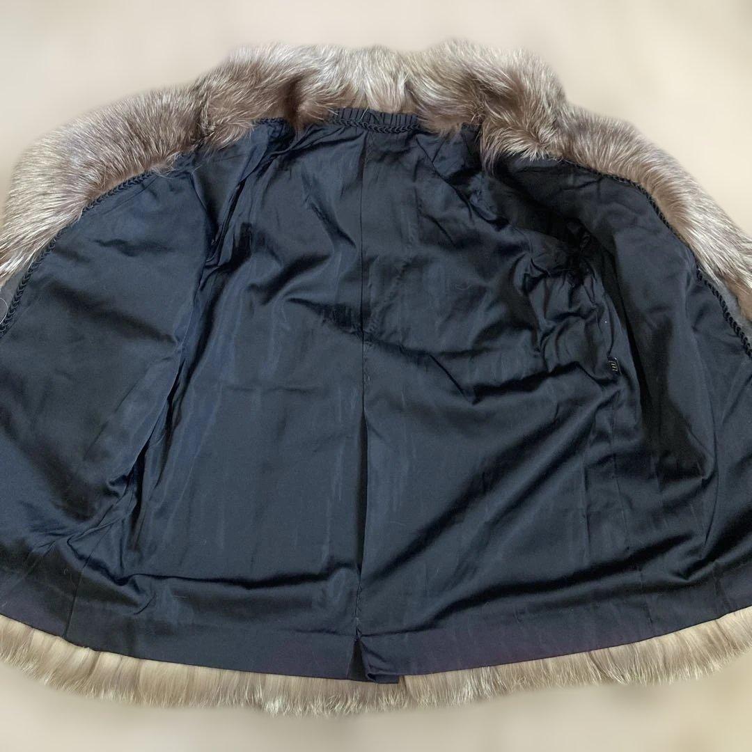 シルバーフォックス ハーフコート 毛皮 11号