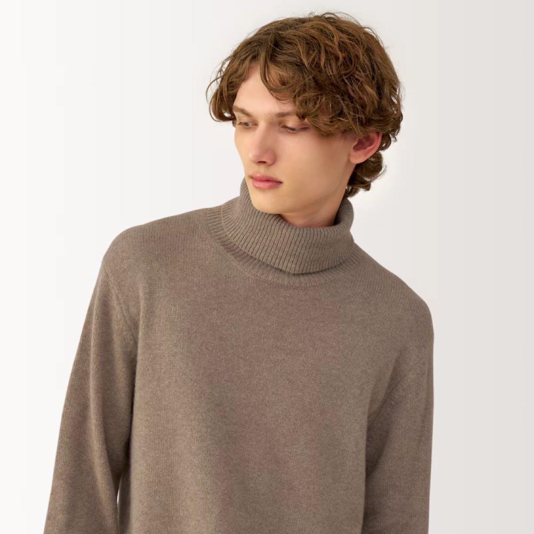 最終値下げ MUJI LABO カシミアタートルネックセーター