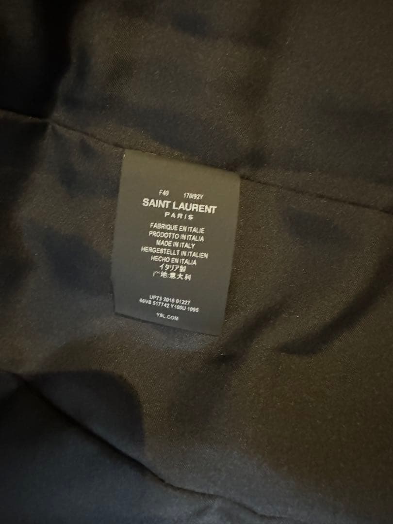 断*中様 Saint Laurent サンローラン　スパンコール 　スーツ　サイ