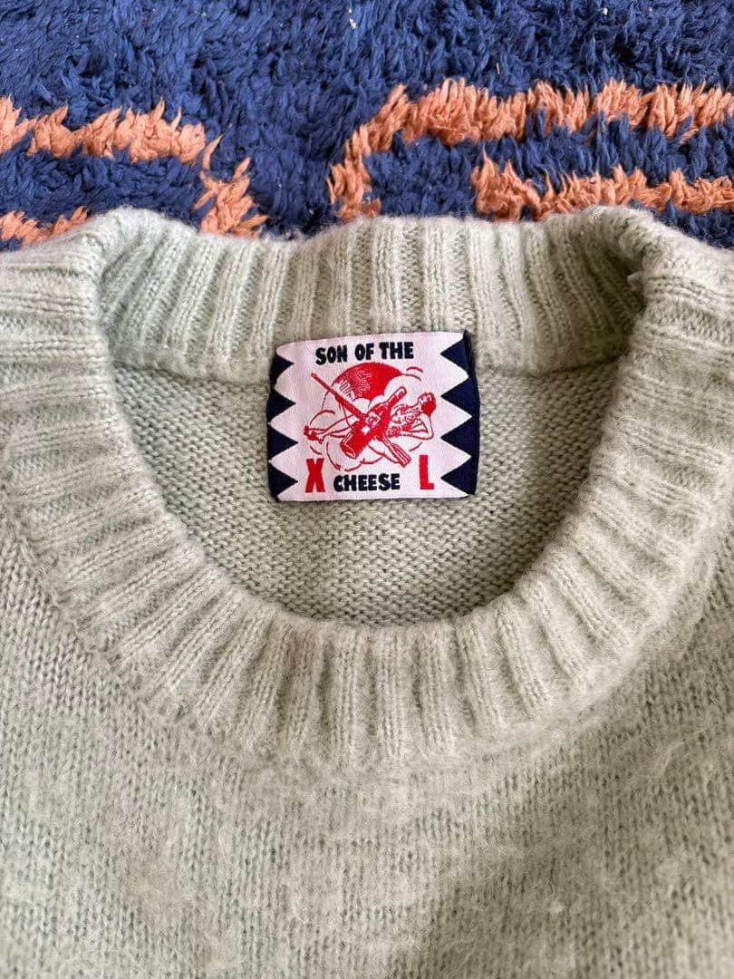ちりちり　サノバチーズ　SON OF THE CHEESE モヘアセーター