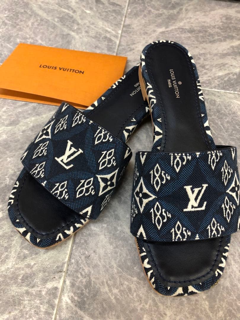 美品 LV ルイヴィトン リバイバルライン SINCE1854 ミュール