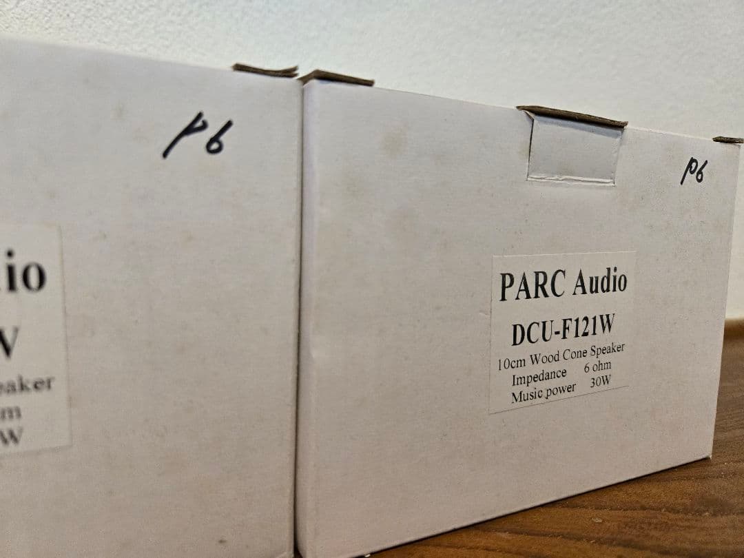 PARCAudio DCU-F121W 新品未使用ウッドコーンスピーカーユニット