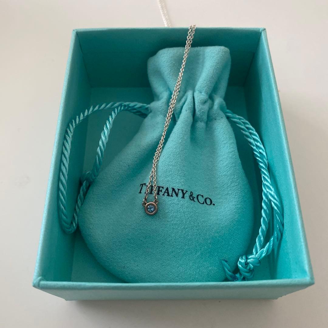 Tiffany & Co. 青いストーン ネックレス