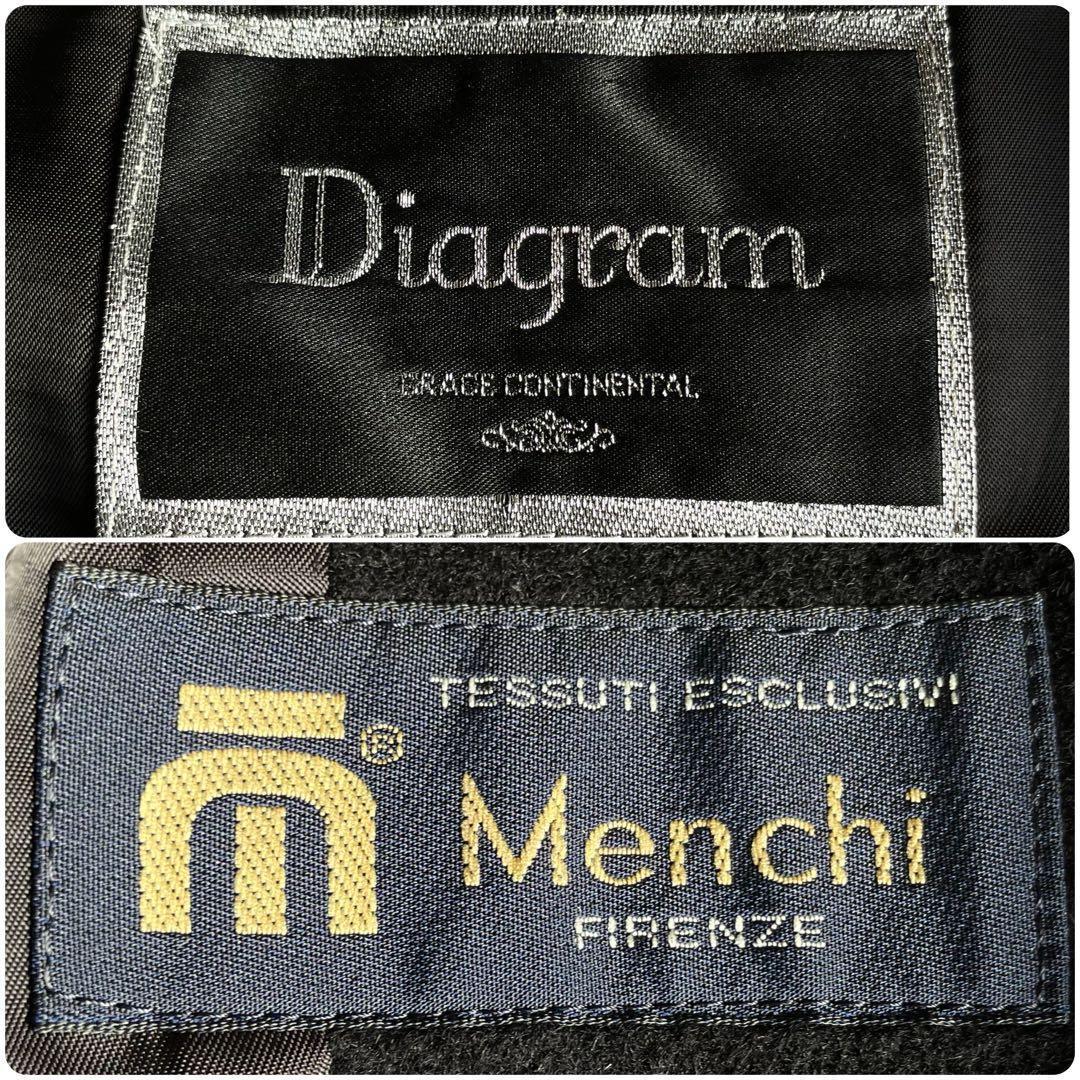 Diagram グレースコンチネンタル フォックスファー フードカシミヤ混コート