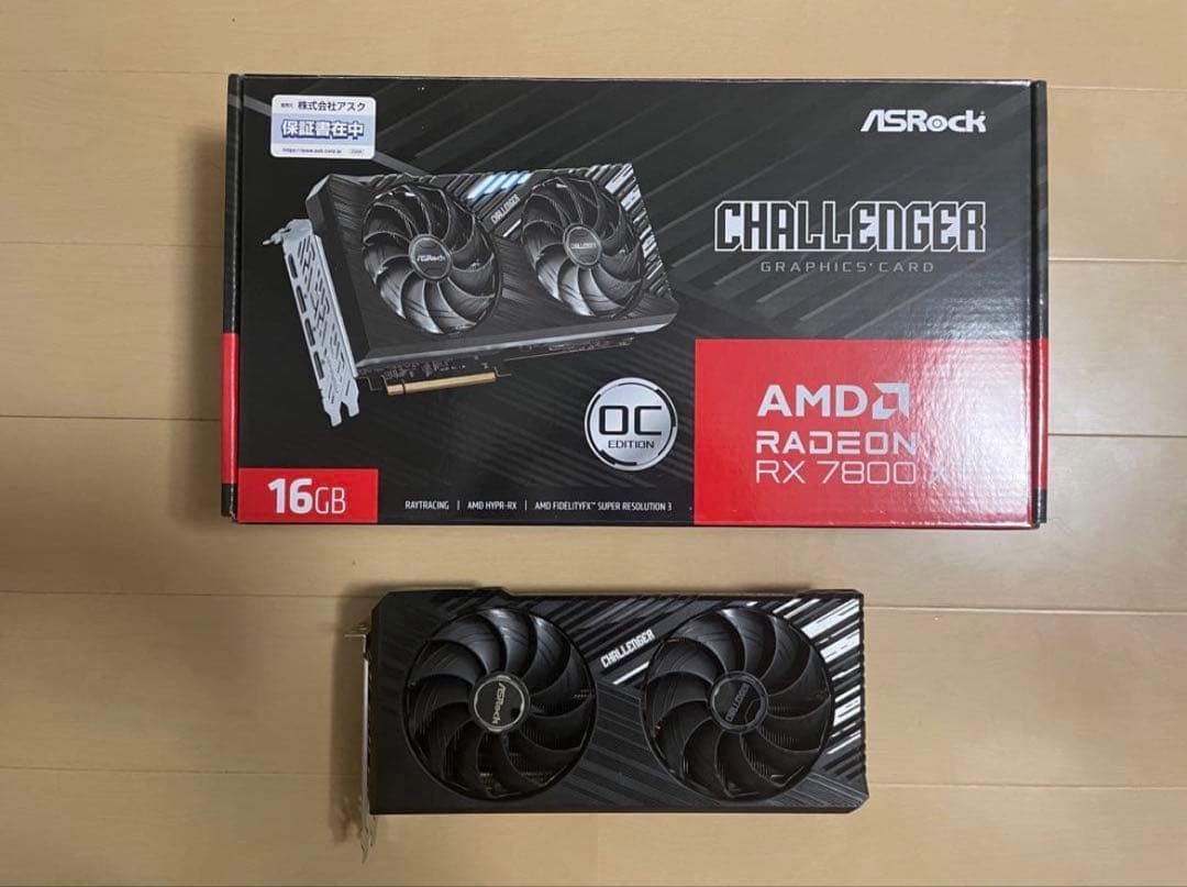 グラフィックボード・グラボ・ビデオカード ASRock Radeon RX 7800 XT Challenger 16GB