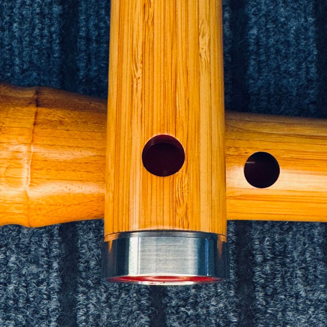 尺八 蝴蝶 高級合竹曲管 一尺八寸管