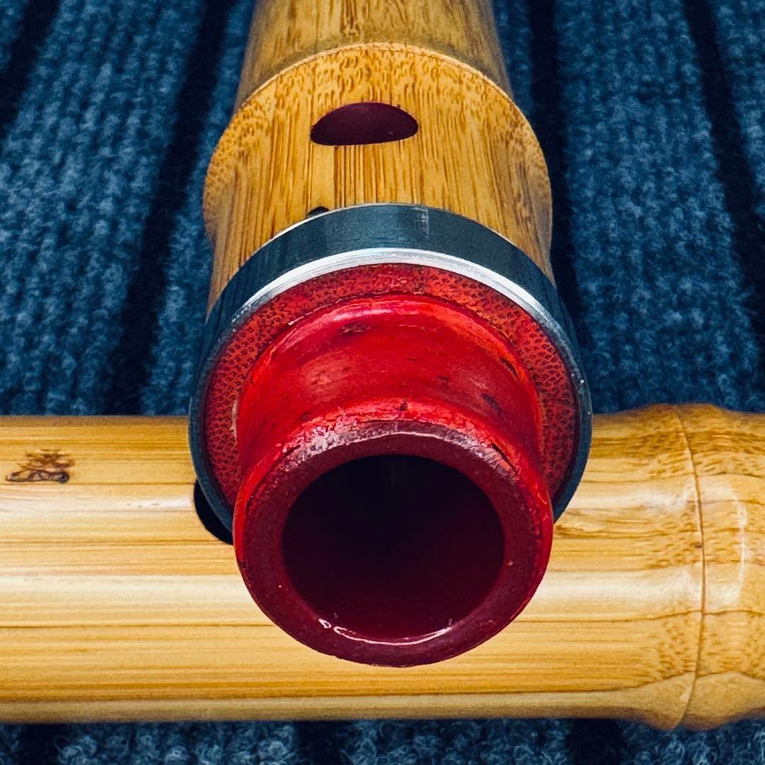 尺八 蝴蝶 高級合竹曲管 一尺八寸管