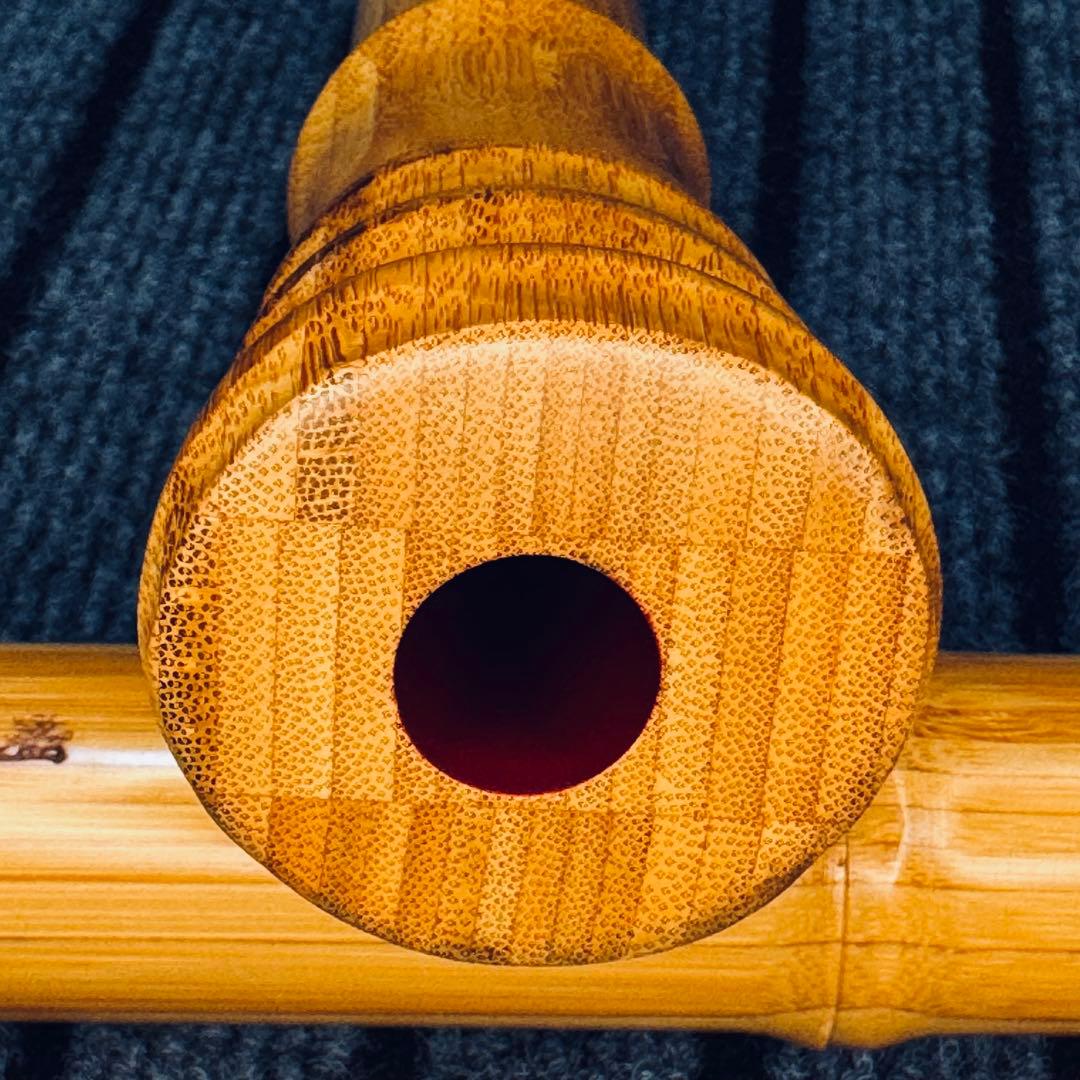 尺八 蝴蝶 高級合竹曲管 一尺八寸管