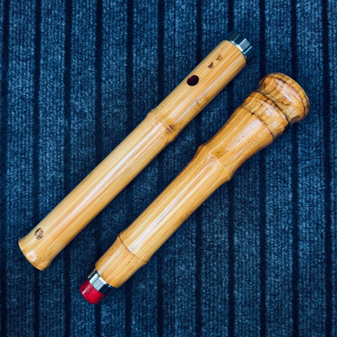 尺八 蝴蝶 高級合竹曲管 一尺八寸管