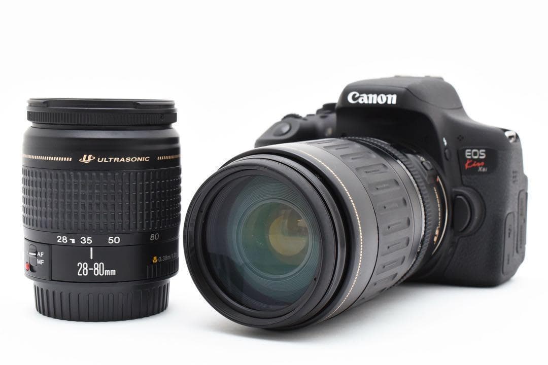 ✨超・簡単操作✨Wi-Fi画像転送 ✨CANON KISS X8i ダブルレンズ