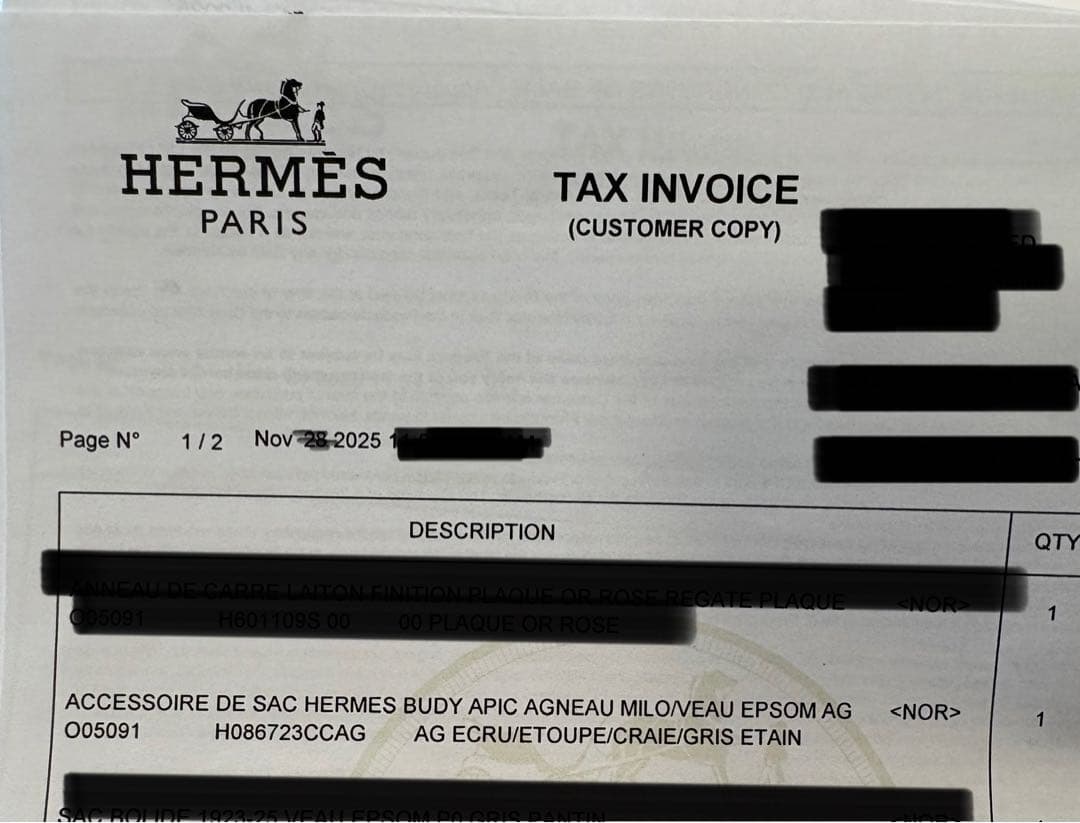 新品未使用 HERMES エルメス バディAPICチャーム エトゥープ