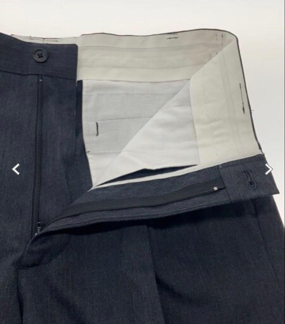 パンツ yoke 3PLEATED WIDE-LEG TROUSERS