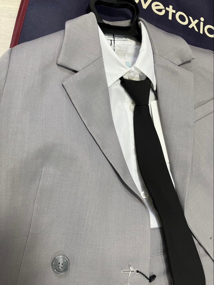 Lovetoxic グレー スーツセット(卒業式)