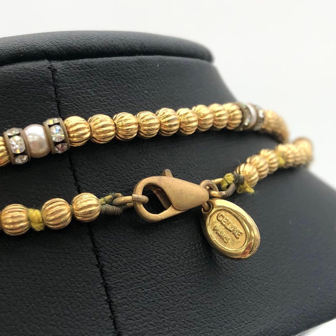 R セリーヌ　CELINE 2連ネックレス　ゴールド　レディース　アクセサリー