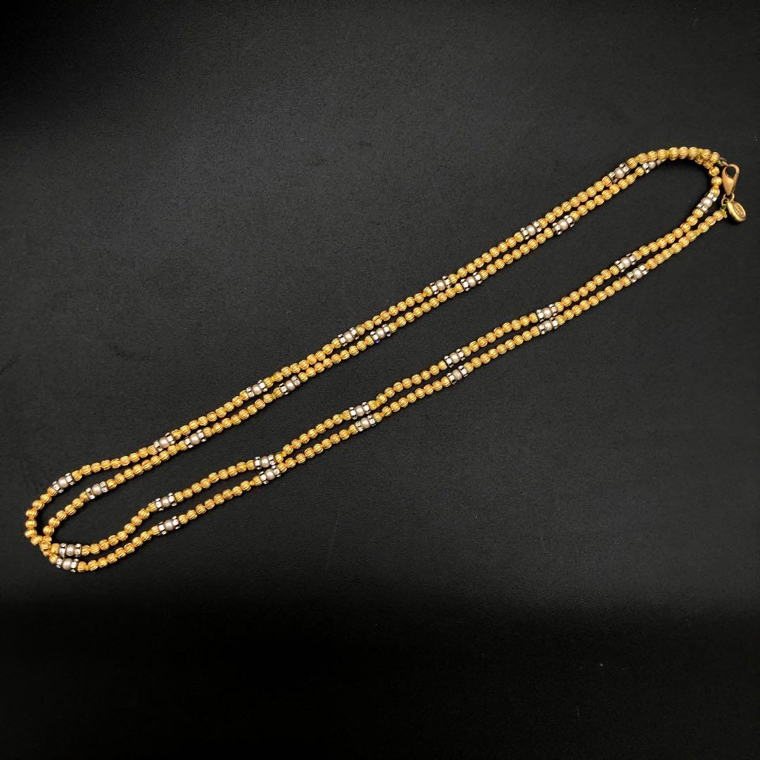 R セリーヌ　CELINE 2連ネックレス　ゴールド　レディース　アクセサリー