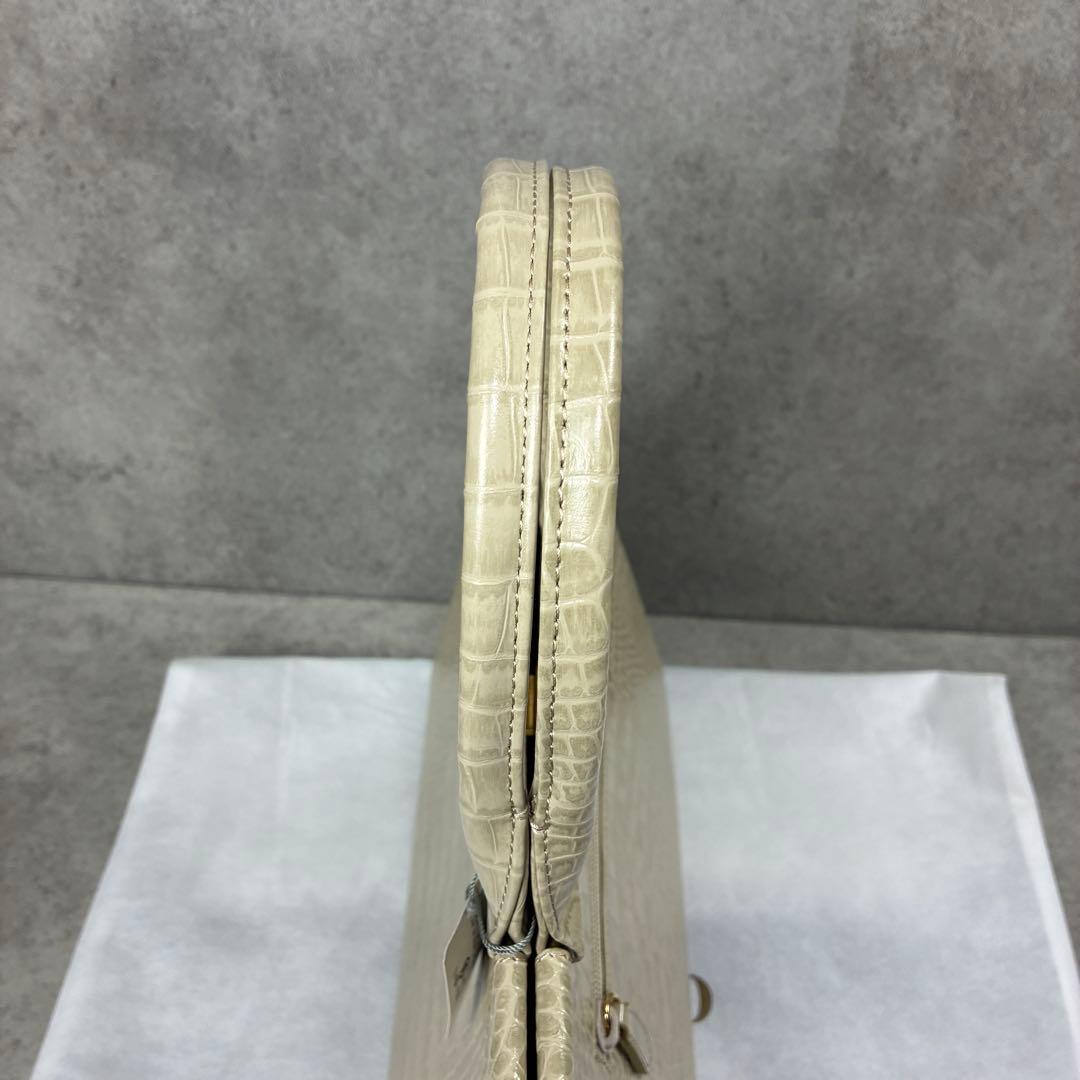 l*t様 未使用✨HAMANO 濱野皮革工藝　クロコ　フォーマル バッグ