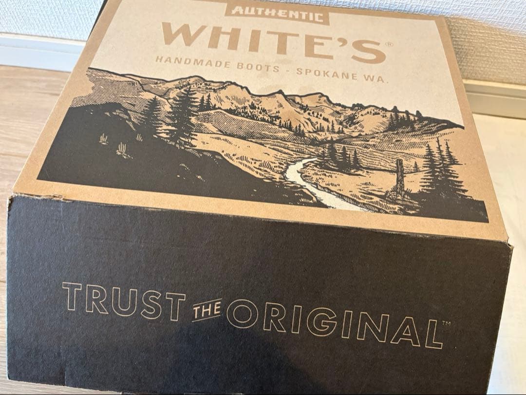 WHITES ブラックレザーシューズ　サイズ6.5 E