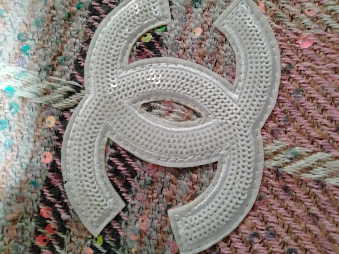 CHANEL ノベルティ ツイード スパンコール トートバッグ