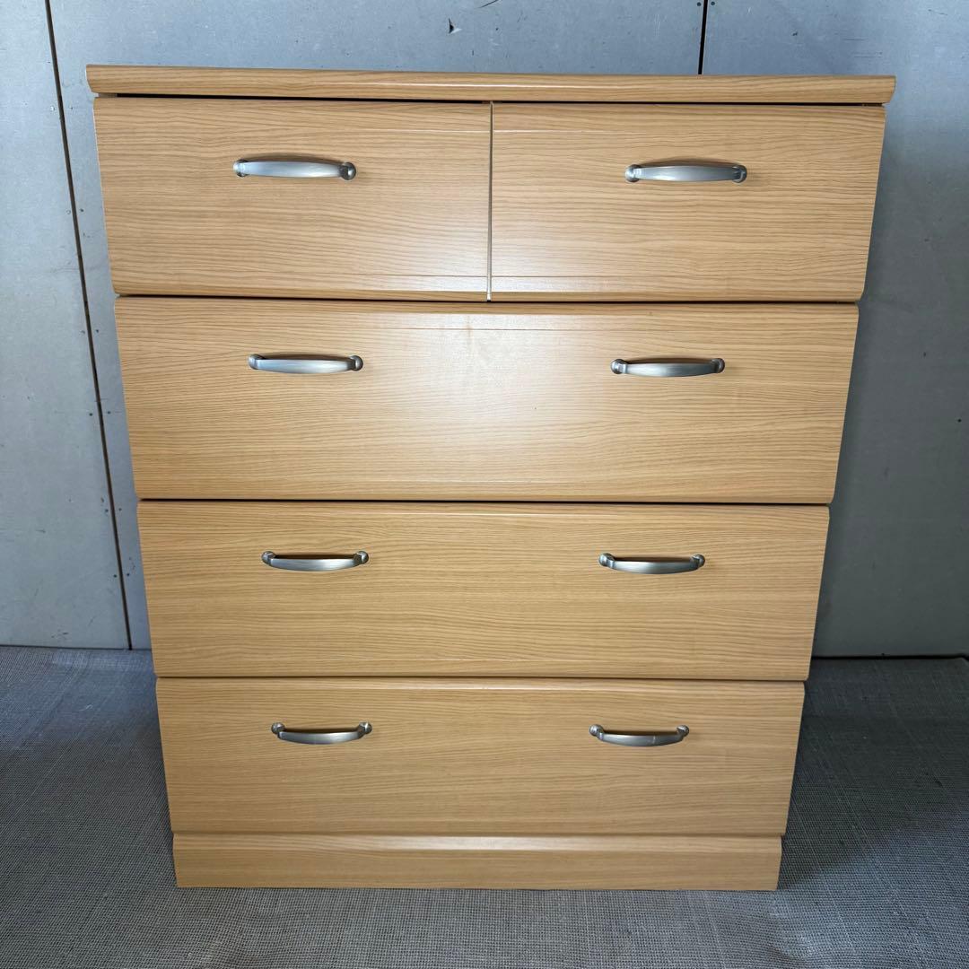 【669】ライトブラウン 4段チェスト