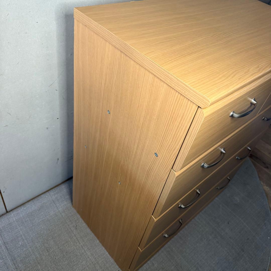 【669】ライトブラウン 4段チェスト