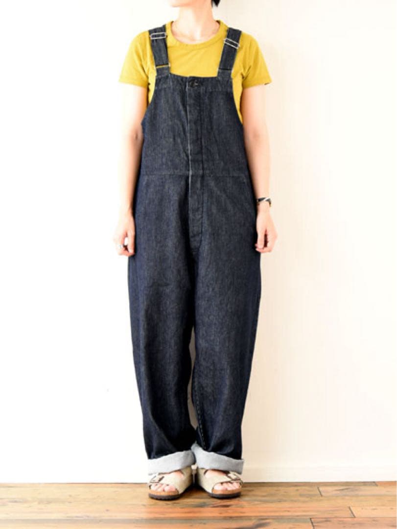 ORDINARY FITS DUKE オーバーオール Lサイズ インディゴ