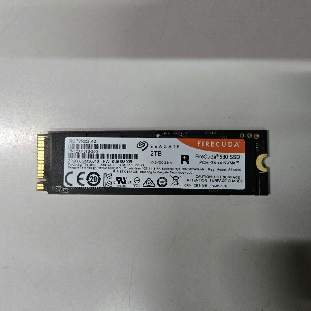 内蔵型SSD seagate FireCuda 300 2TB NVMe SSD Gen4x4