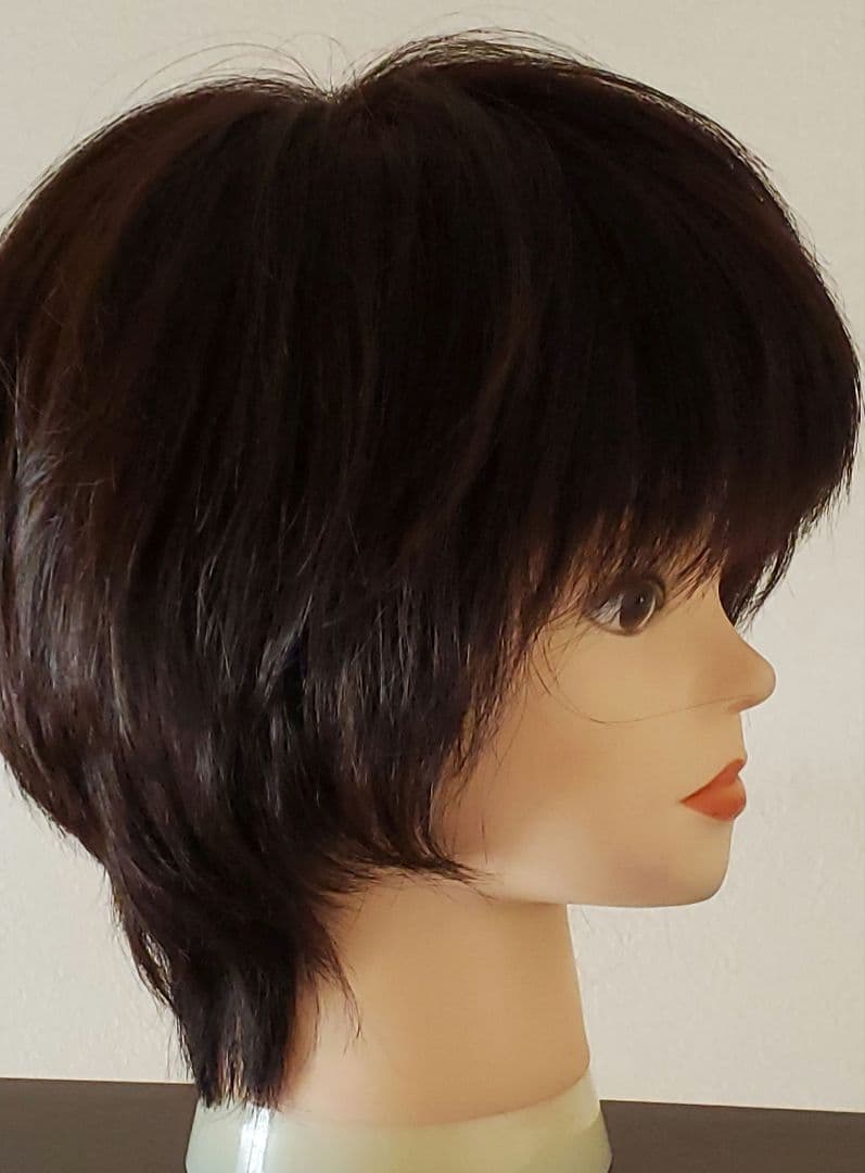 百合子ウイッグレミー人毛100%　Mサイズ　スキンレースタイプ