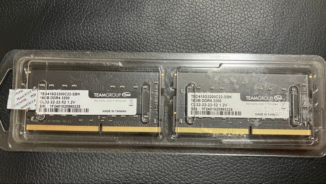 メモリー TeamGroup 32GB (2x16GB) DDR4 3200MHz