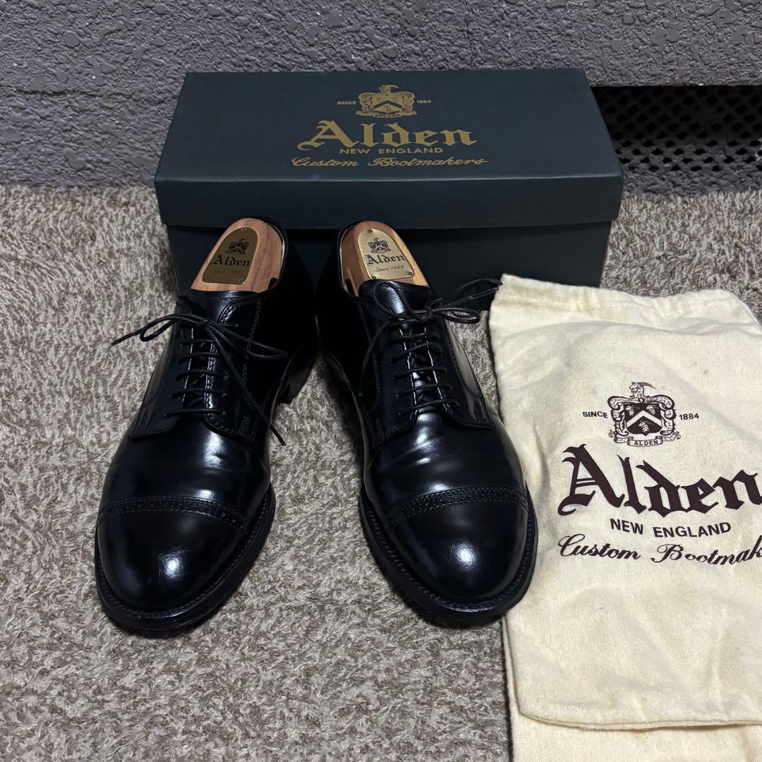 美品✨Alden56251オールデンコードバン パンチドキャプトウ
