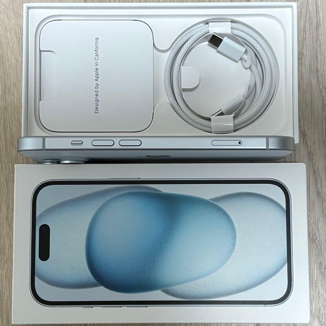 ほぼ新品バッテリー容量100% iPhone15 128GB SIMフリー 本体