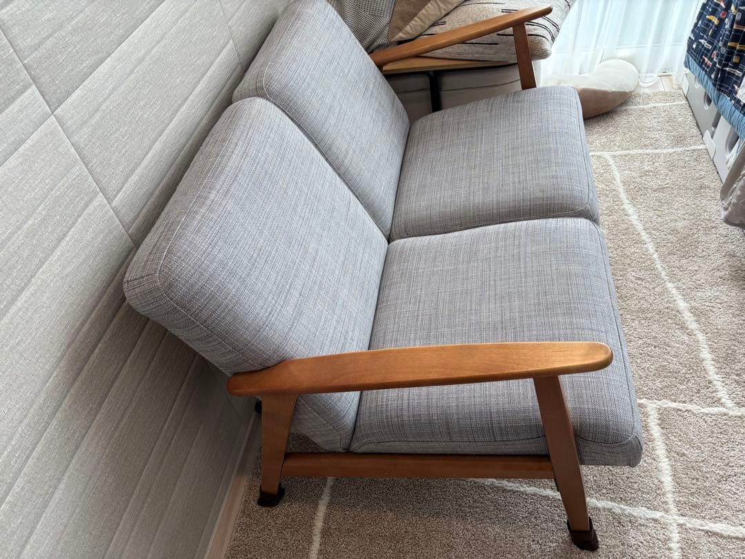 みず IKEA ソファ 2人がけ