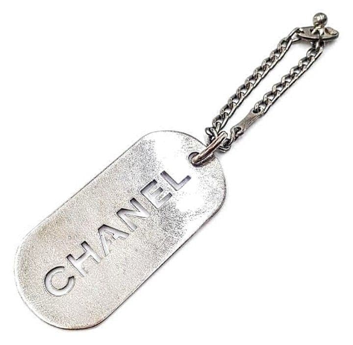 CHANEL ドッグタグプレート型キーホルダー,チャーム