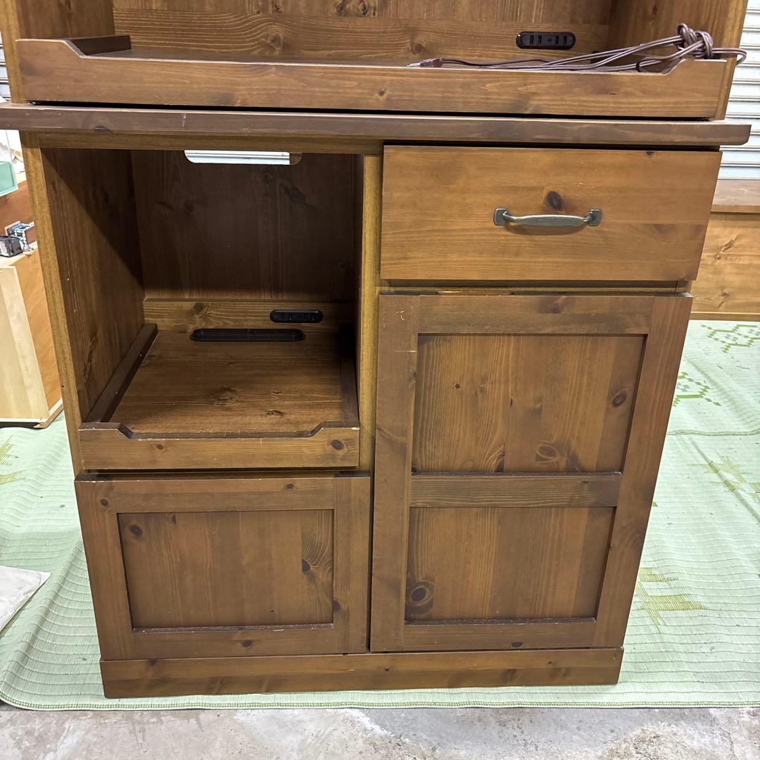 木製キッチン収納キャビネット