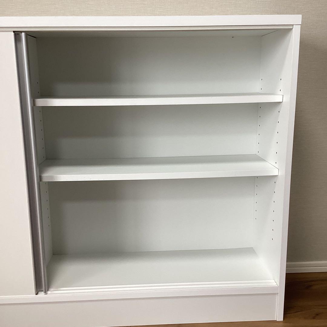 【組立済/送料込】ディノス　カウンター下収納　引き戸収納庫　日本製